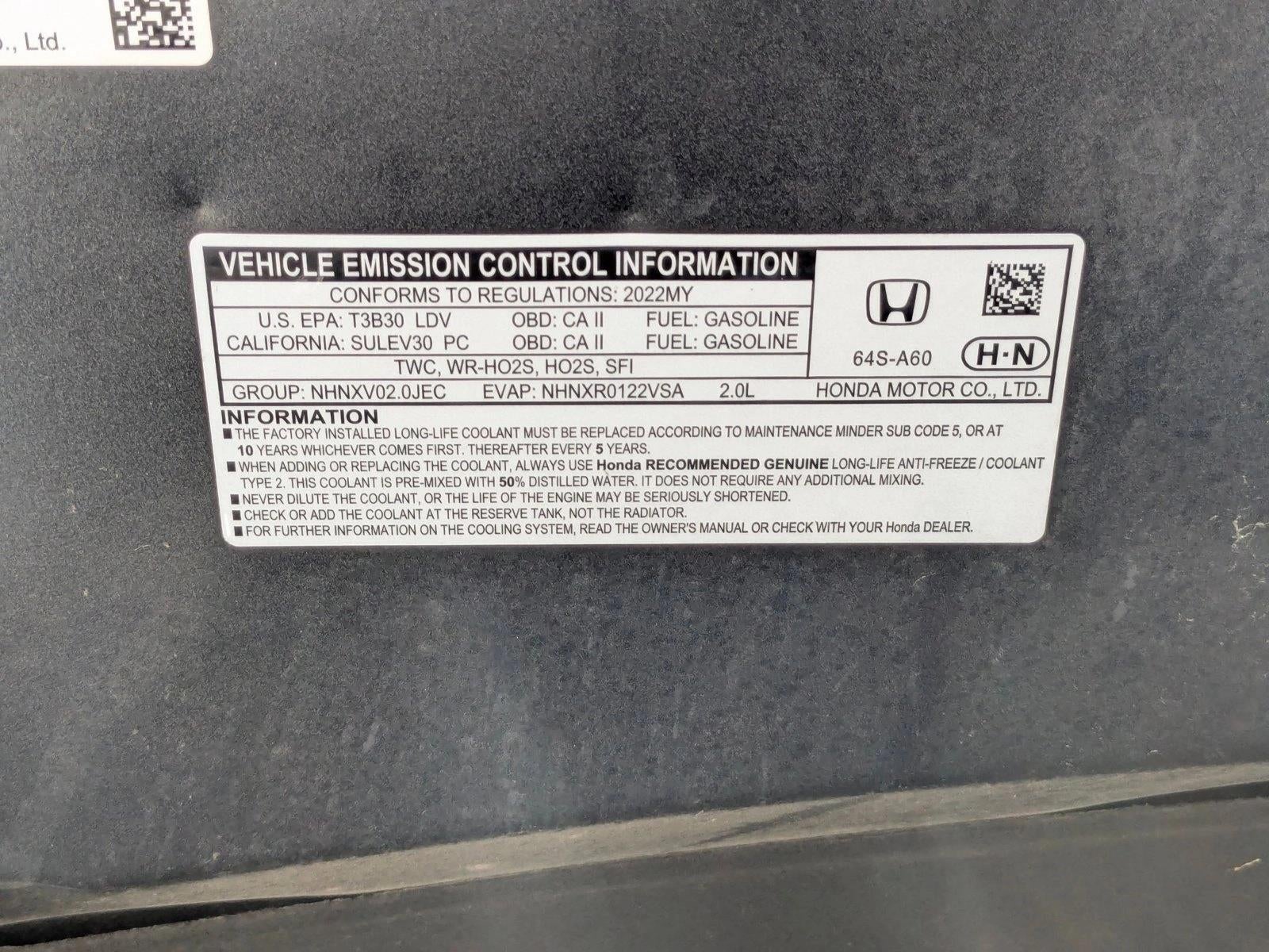 2022 Honda Civic Sedan Sport CVT