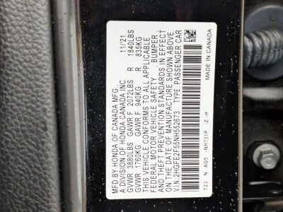 2022 Honda Civic Sedan Sport CVT