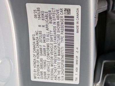 2026 Honda Civic Sedan Sport CVT