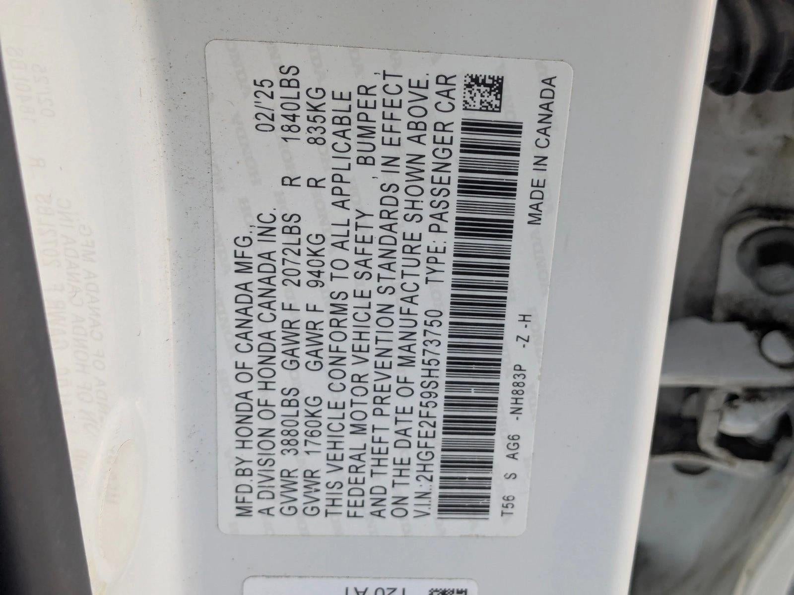 2025 Honda Civic Sedan Sport CVT