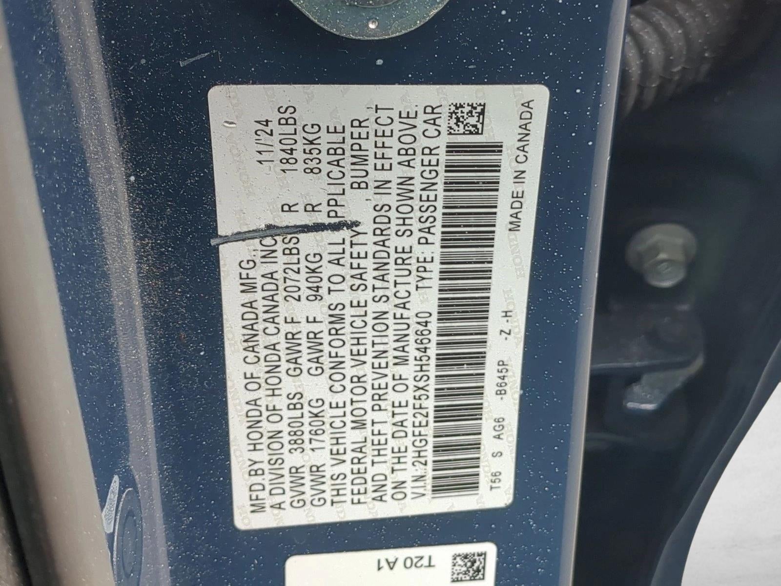 2025 Honda Civic Sedan Sport CVT