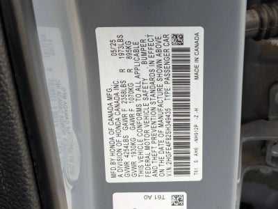 2025 Honda Civic Sedan Hybrid Sport CVT