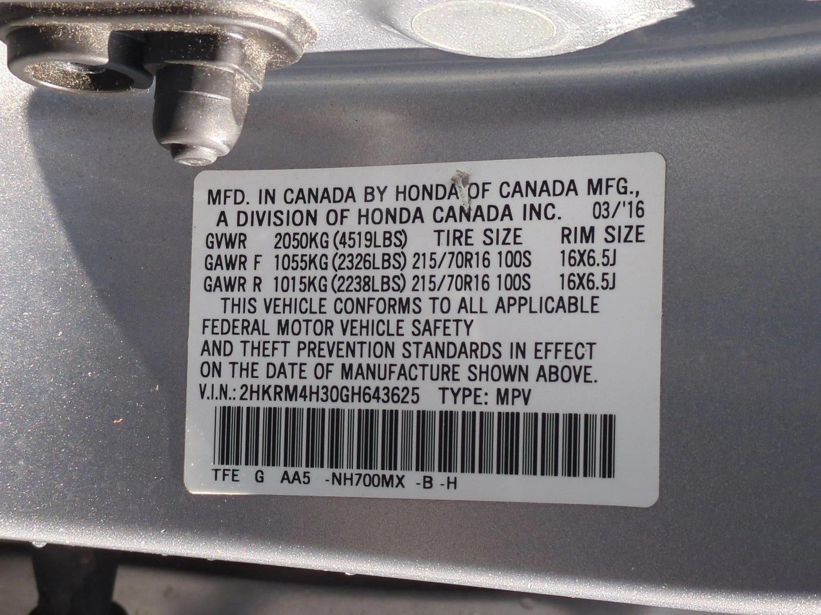 2016 Honda CR-V LX AWD