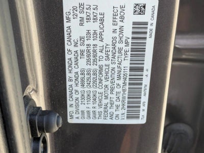 2021 Honda CR-V EX-L 2WD