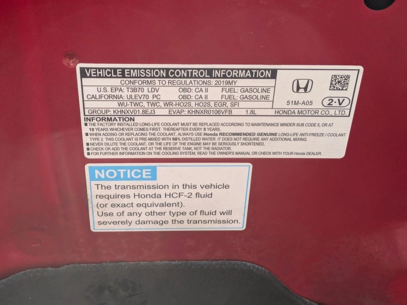 2019 Honda HR-V Sport 2WD CVT