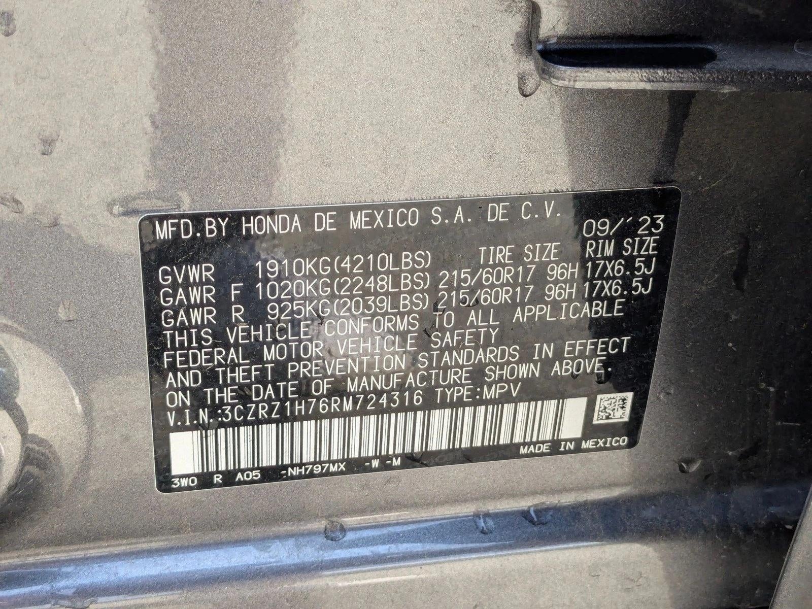 2024 Honda HR-V EX-L 2WD CVT