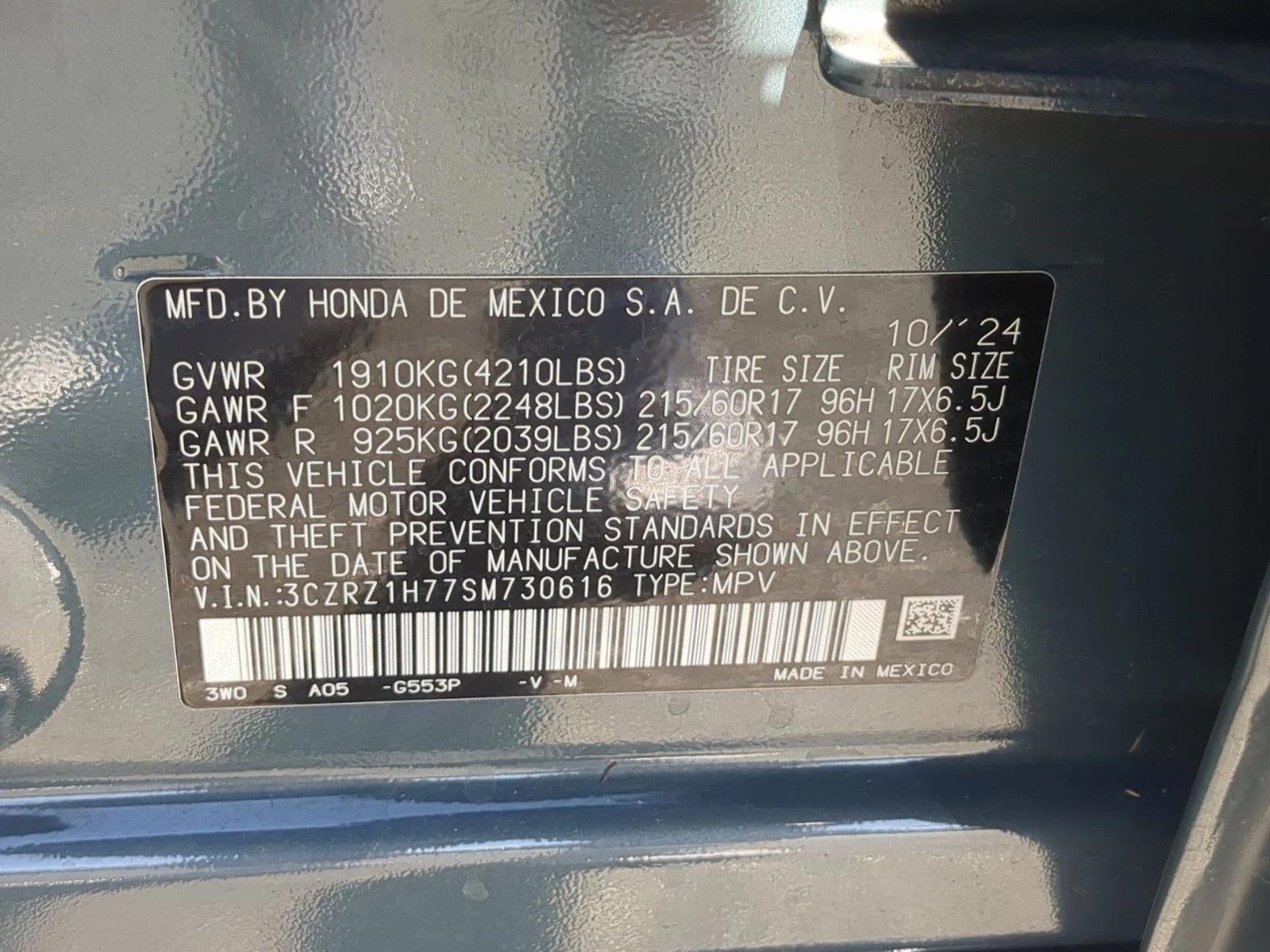 2025 Honda HR-V EX-L 2WD CVT