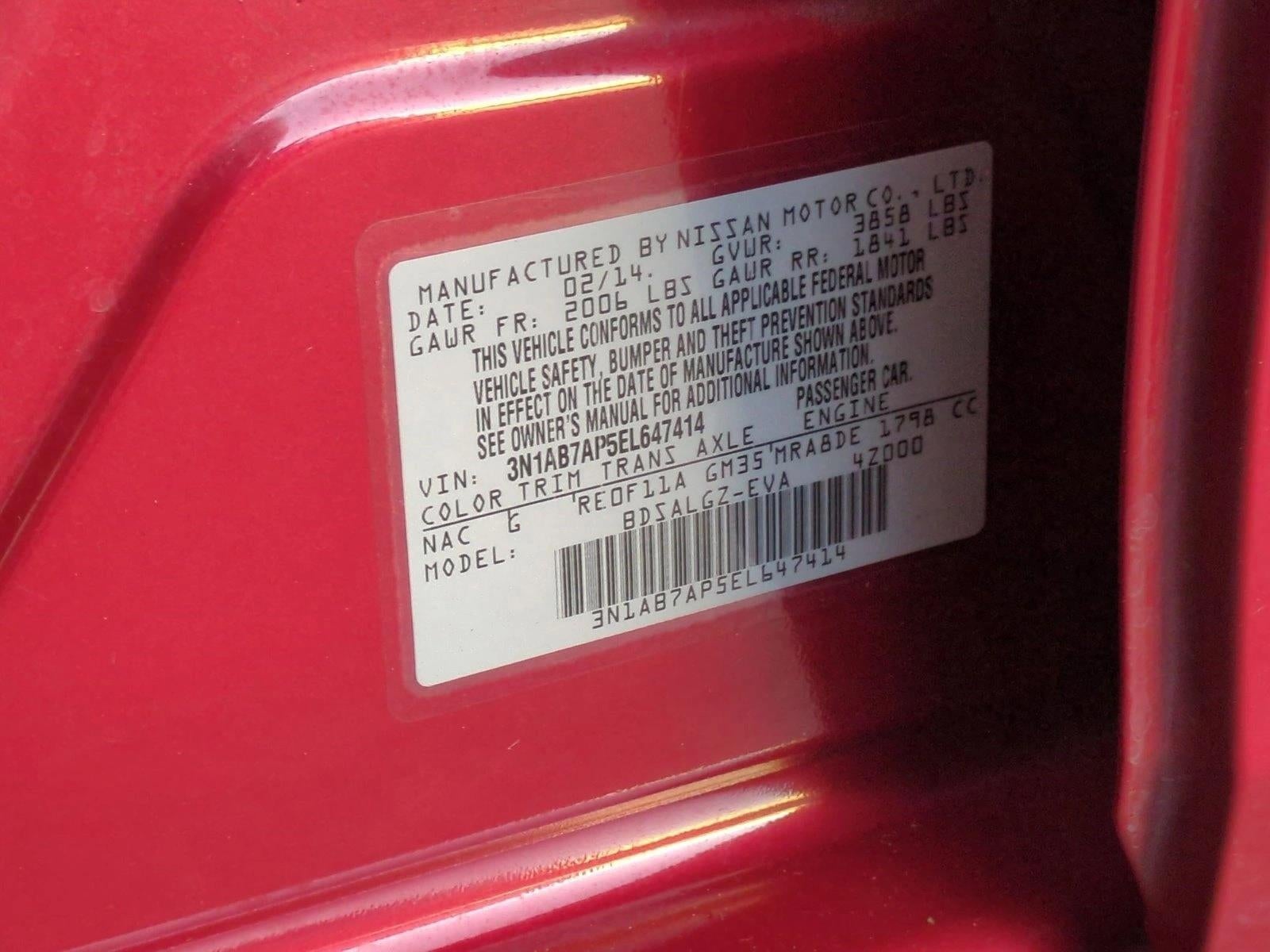 2014 Nissan Sentra 4dr Sdn I4 CVT SL