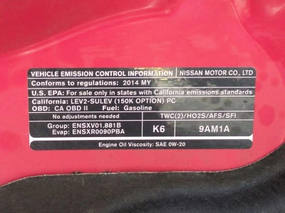 2014 Nissan Sentra 4dr Sdn I4 CVT SL
