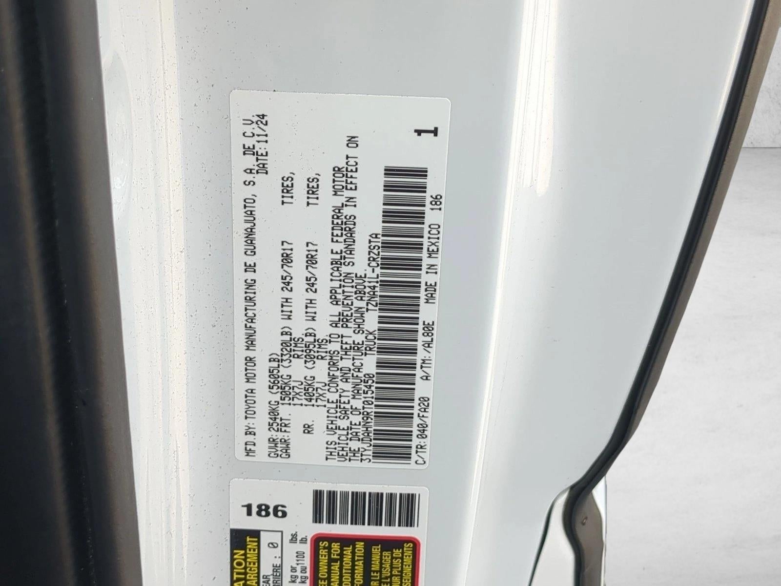 2024 Toyota Tacoma 2WD 2WD SR XtraCab 6' Bed AT (Natl)