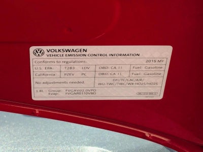 2015 Volkswagen Beetle 2dr Auto 1.8T Fleet Edition PZEV