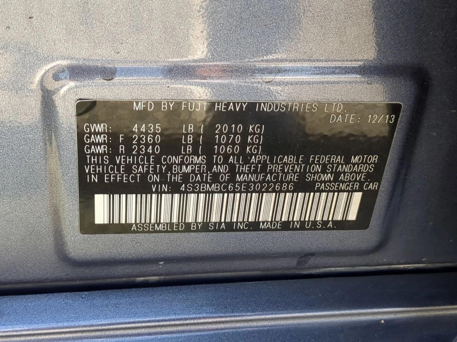 2014 Subaru Legacy 2.5i Automatic Premium