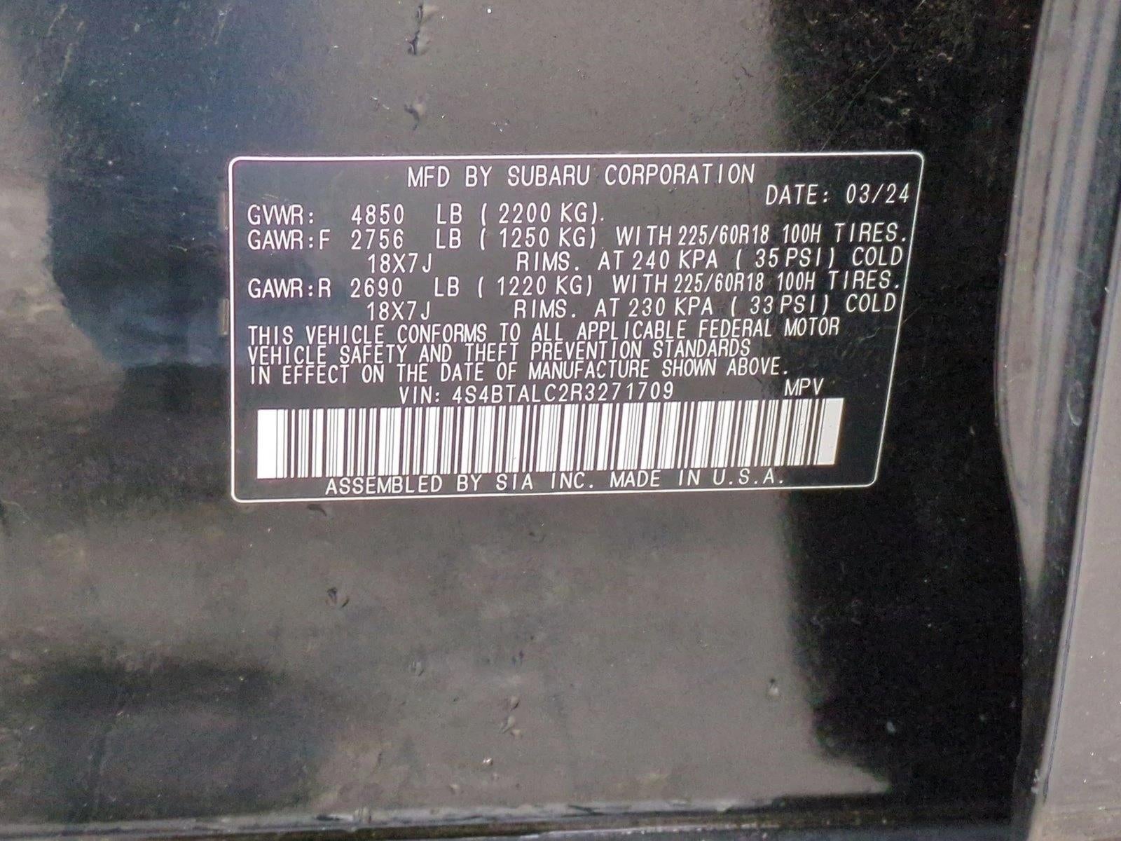 2024 Subaru Outback Onyx Edition AWD