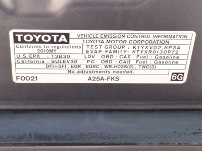 2019 Toyota Camry LE Auto (Natl)