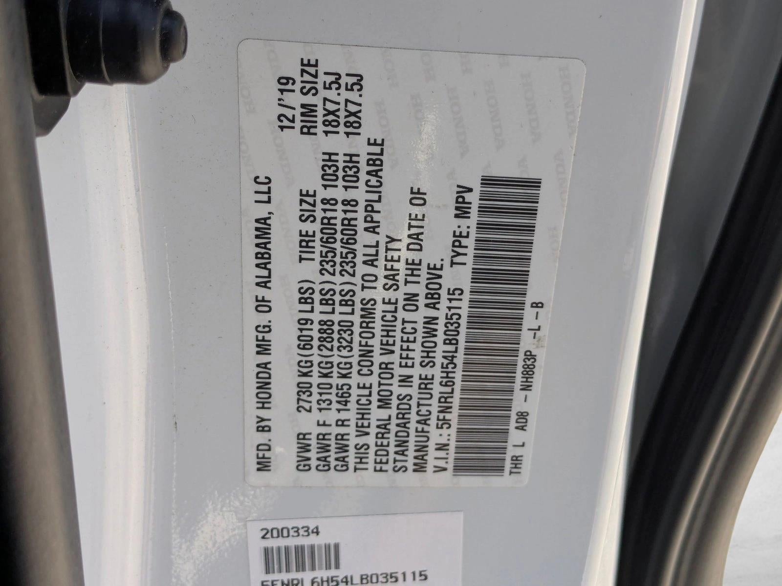 2020 Honda Odyssey EX Auto