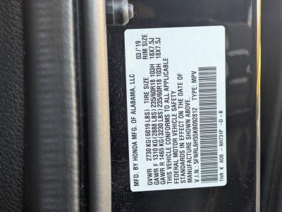 2019 Honda Odyssey EX Auto