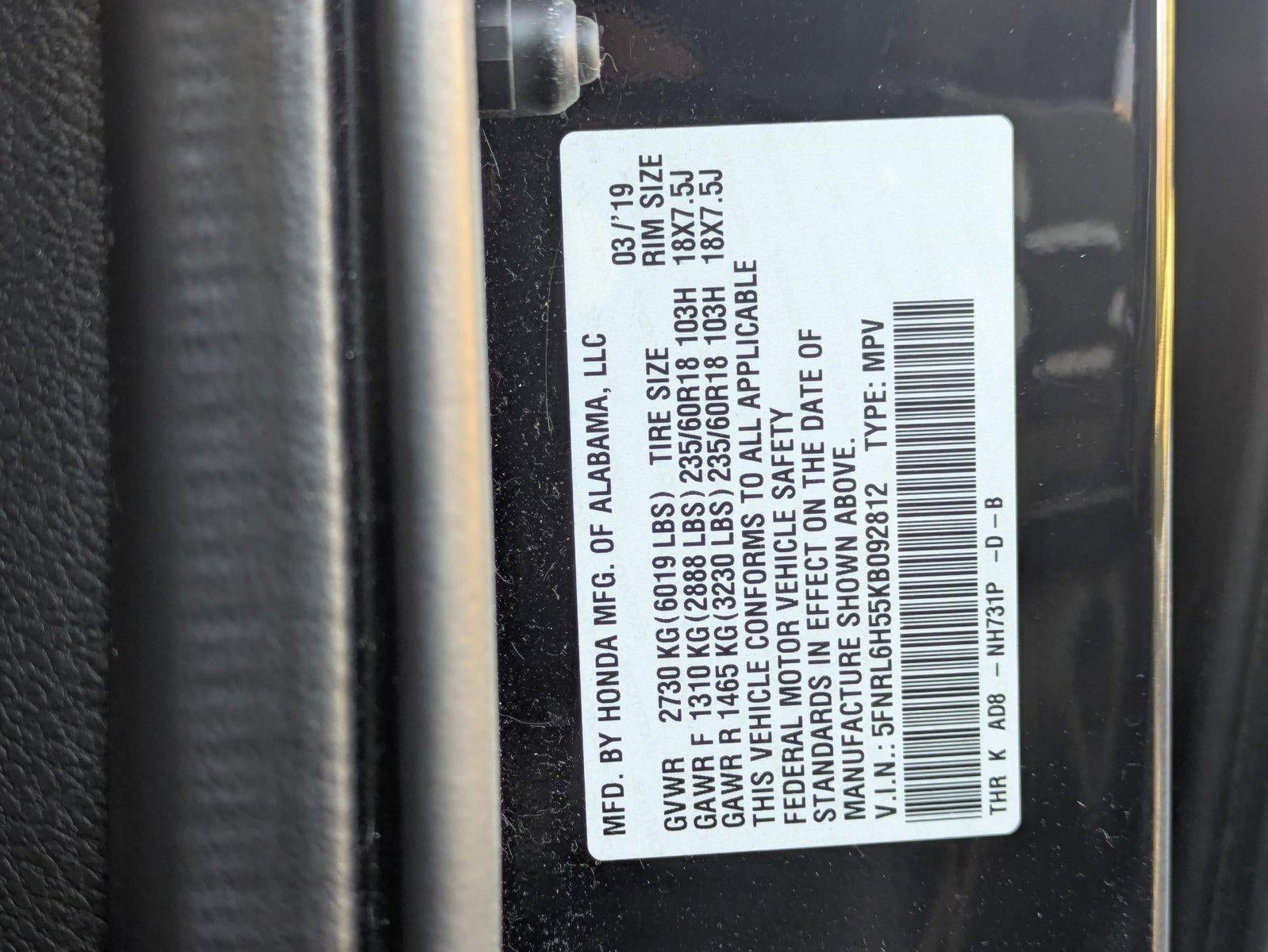 2019 Honda Odyssey EX Auto