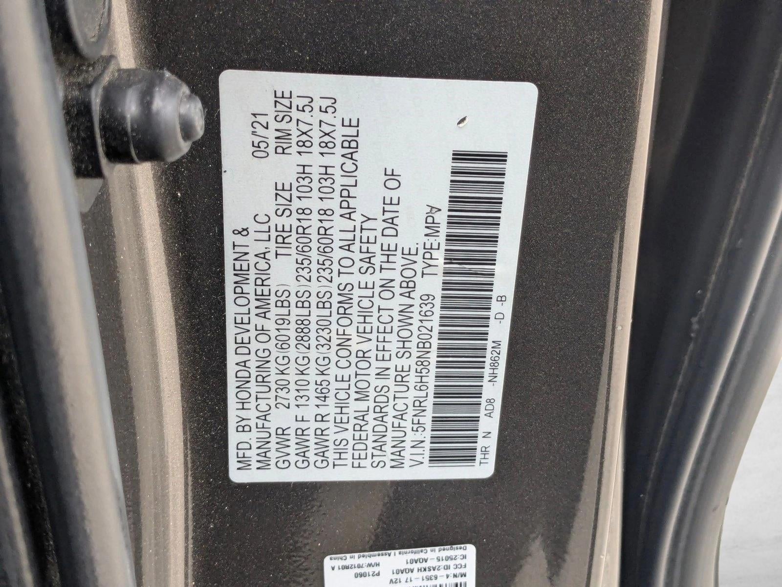 2022 Honda Odyssey EX Auto