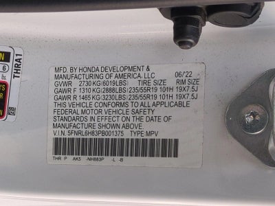 2023 Honda Odyssey Touring Auto