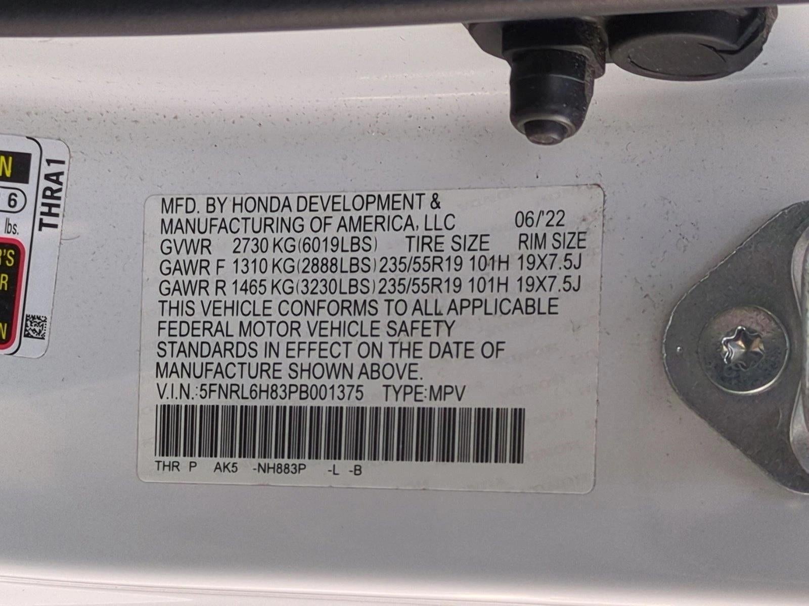 2023 Honda Odyssey Touring Auto