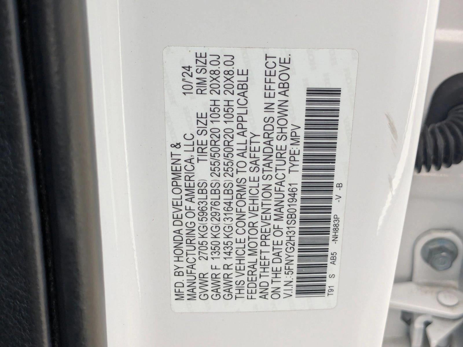 2025 Honda Pilot Sport 2WD