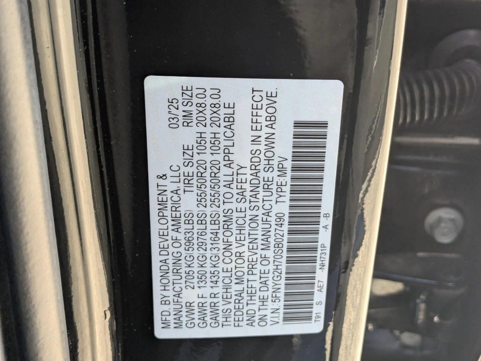2025 Honda Pilot Touring 2WD