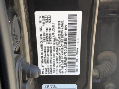 2013 Honda CR-V EX-L 2WD