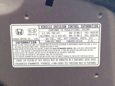 2012 Honda CR-V EX-L AWD with Navigation