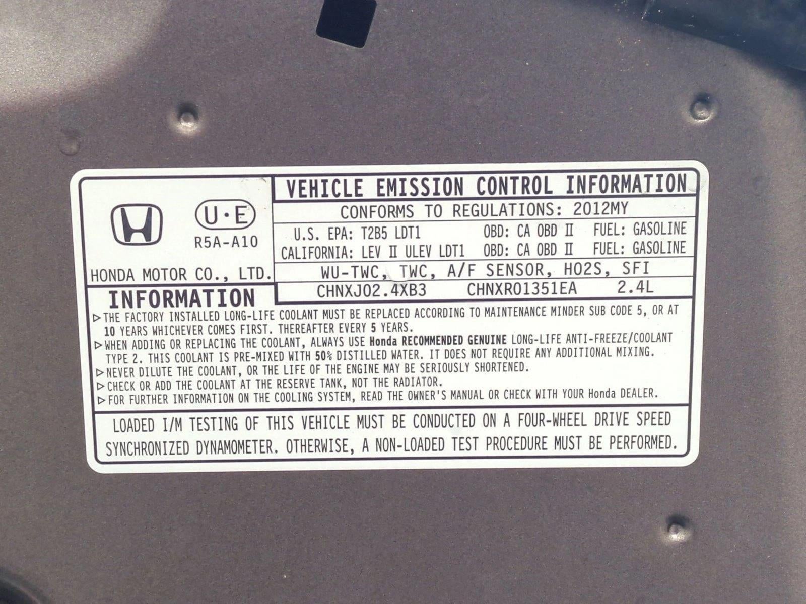 2012 Honda CR-V EX-L AWD with Navigation