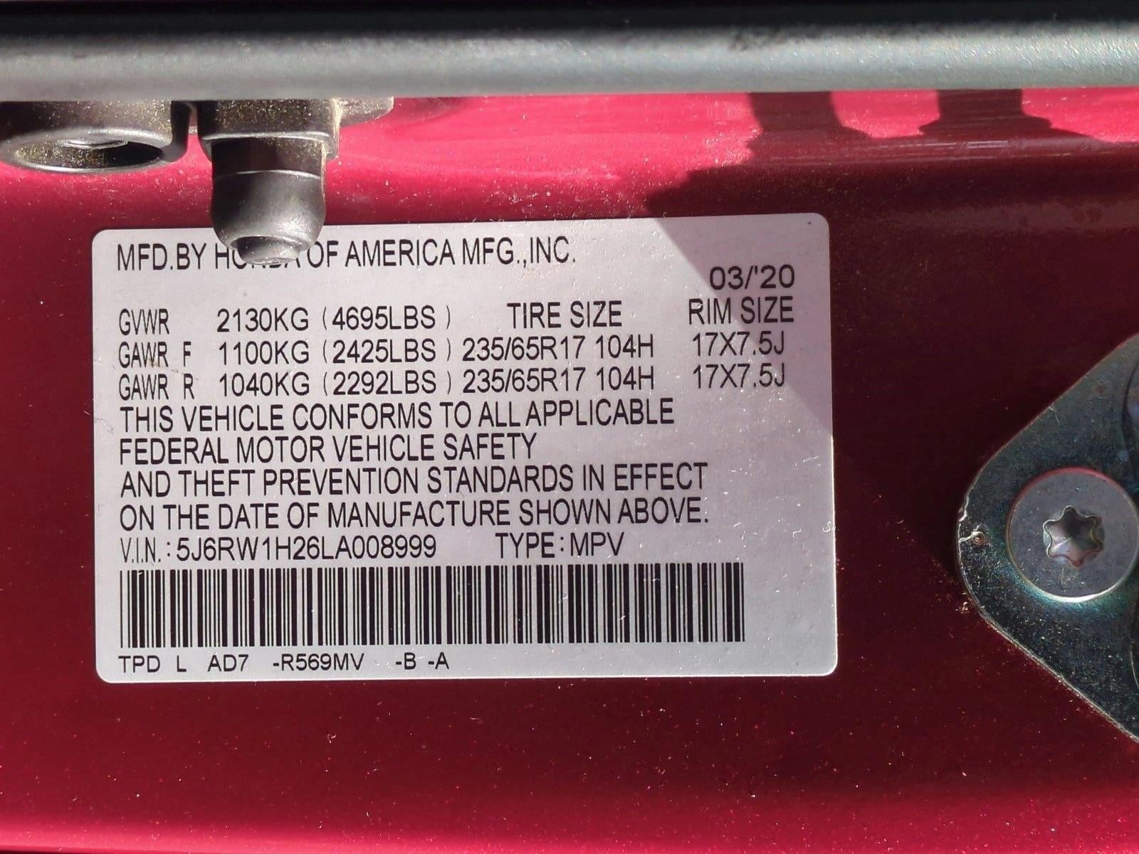 2020 Honda CR-V LX 2WD