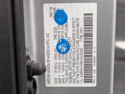 2019 Honda CR-V EX 2WD