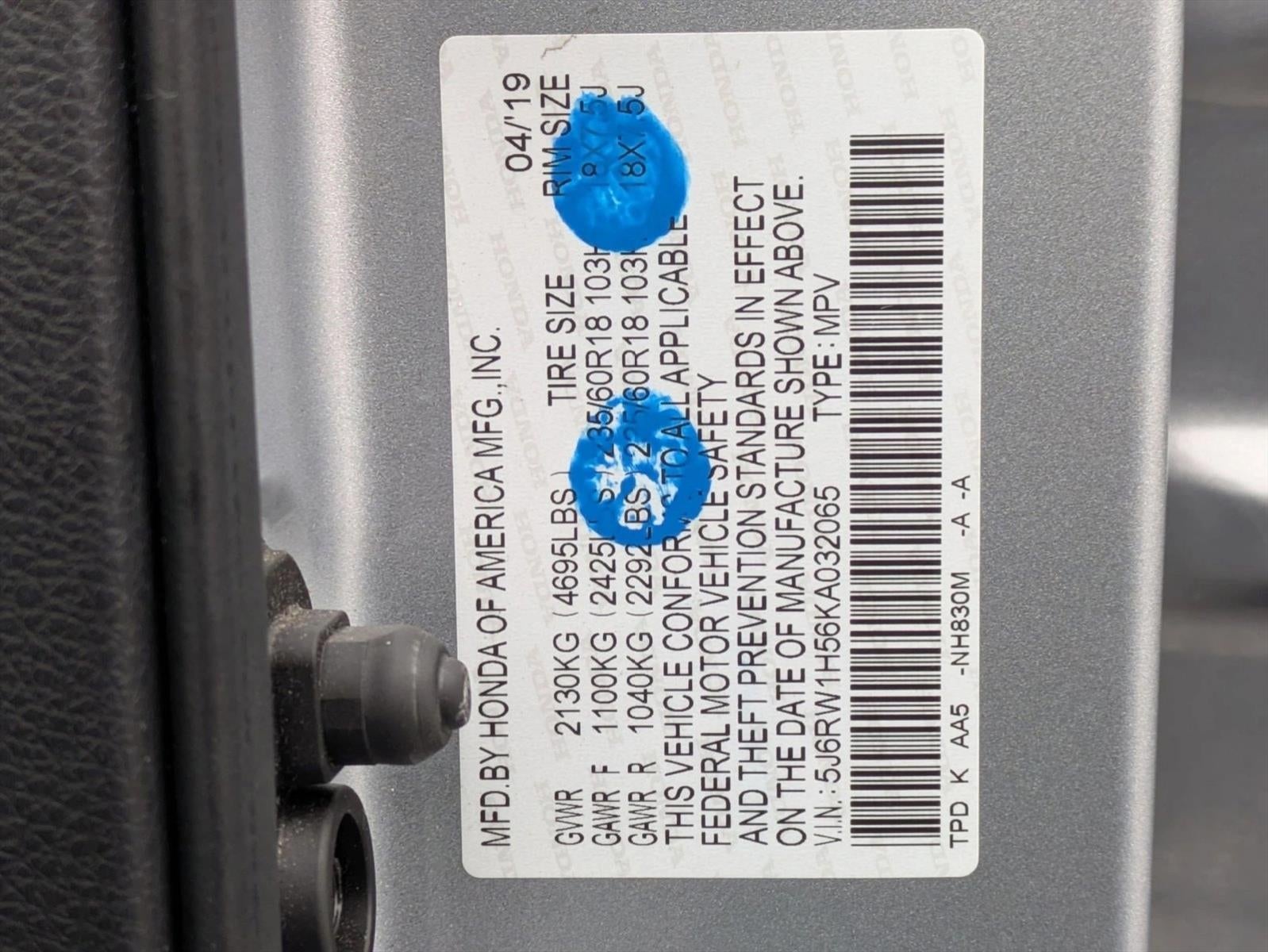 2019 Honda CR-V EX 2WD