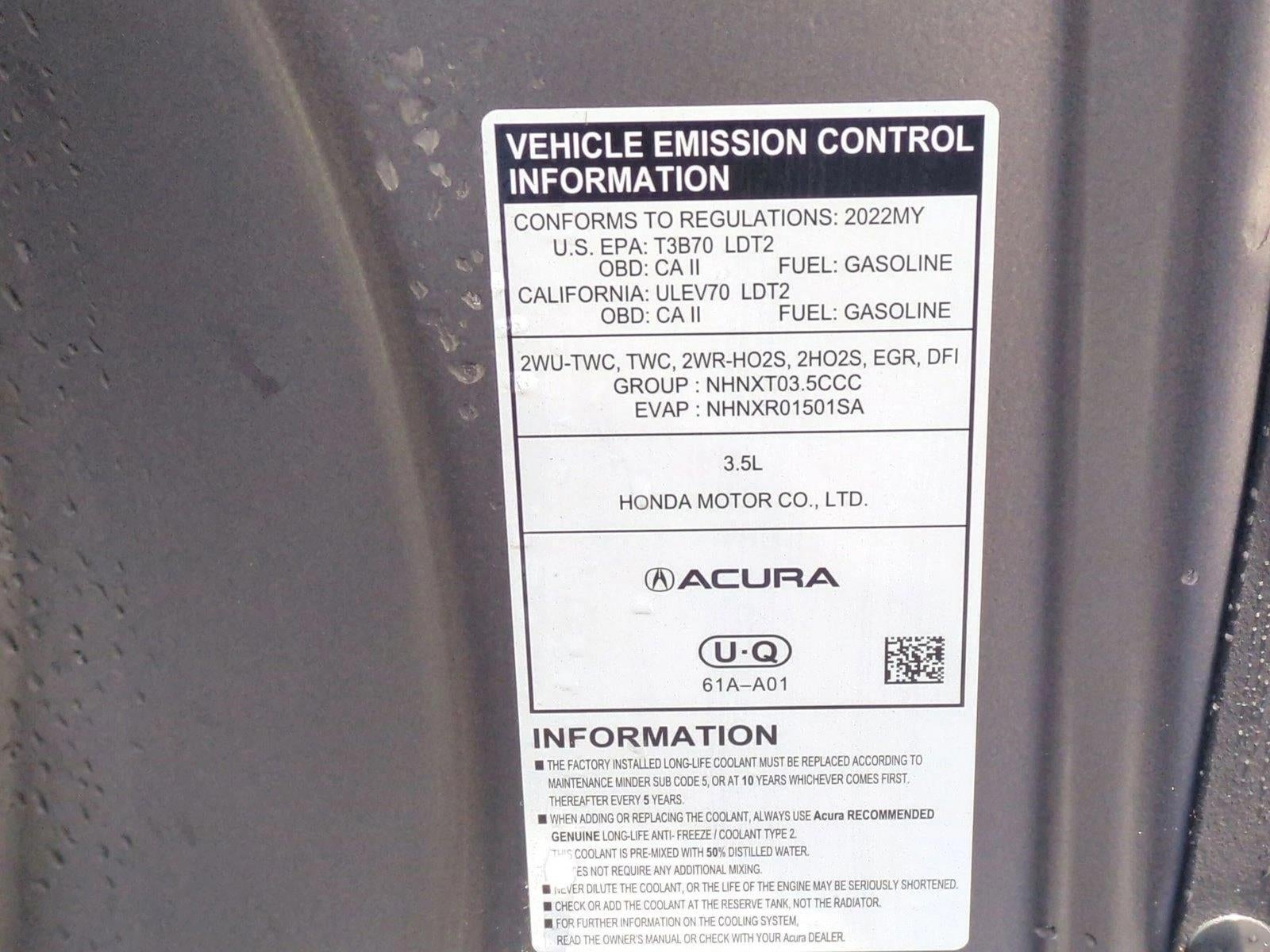 2022 Acura MDX SH-AWD w/A-Spec Package