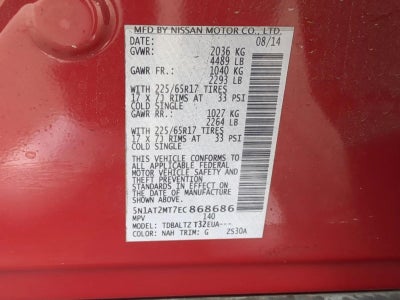 2014 Nissan Rogue FWD 4dr SV