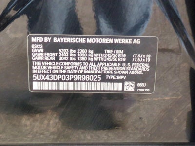 2023 BMW X3 sDrive30i Sports Activity Vehicle