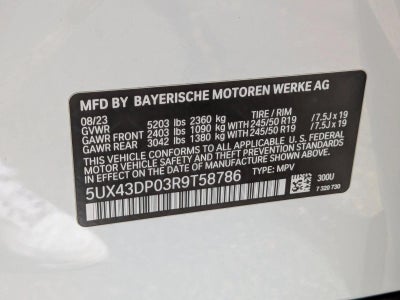 2024 BMW X3 sDrive30i Sports Activity Vehicle