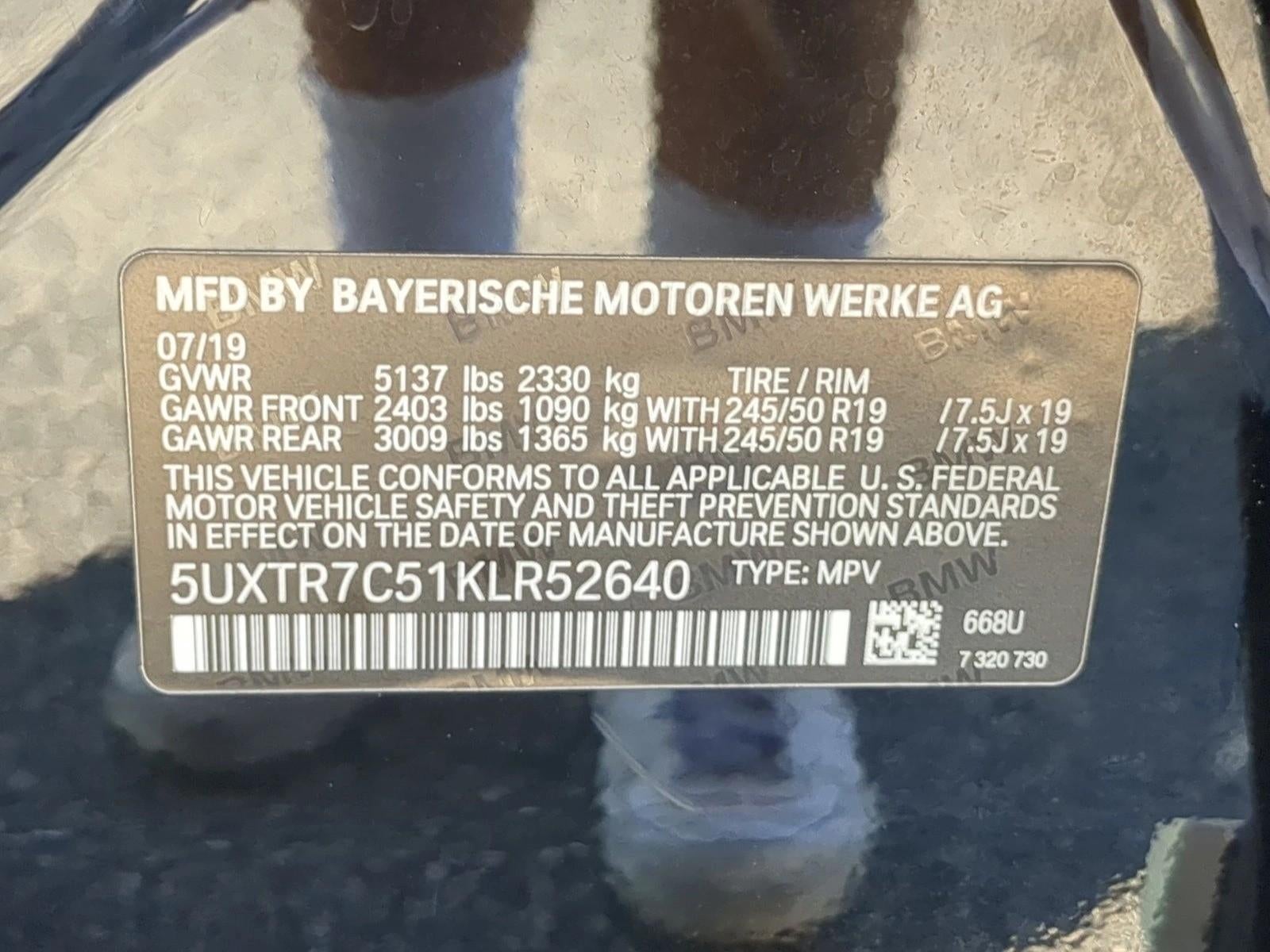 2019 BMW X3 sDrive30i Sports Activity Vehicle