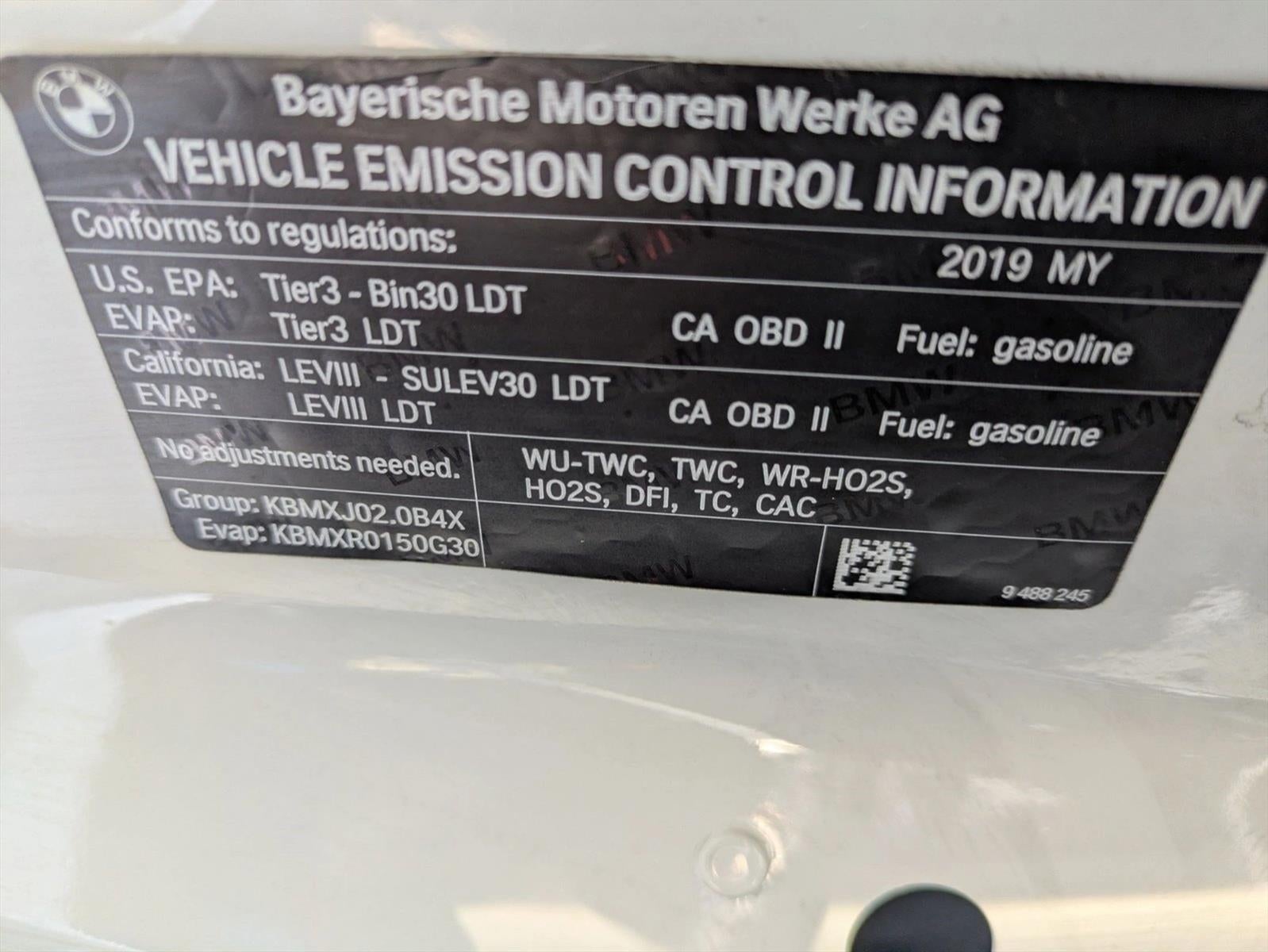 2019 BMW X3 sDrive30i Sports Activity Vehicle