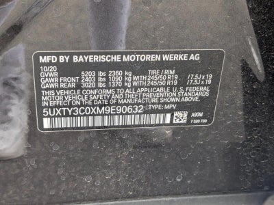 2021 BMW X3 sDrive30i Sports Activity Vehicle