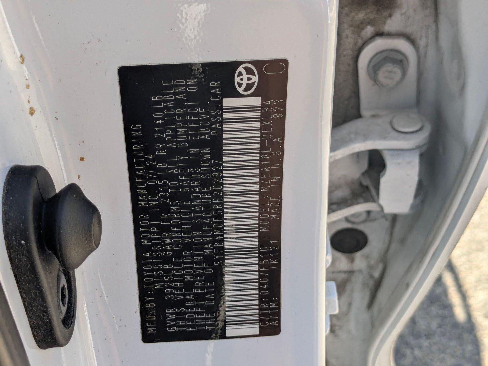 2024 Toyota Corolla LE CVT (Natl)