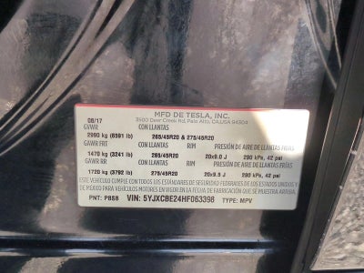 2017 Tesla Model X 75D AWD