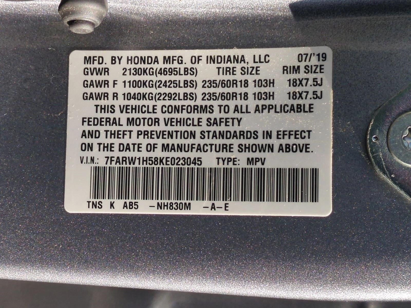 2019 Honda CR-V EX 2WD