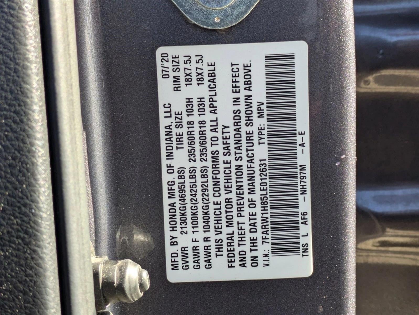 2020 Honda CR-V EX-L 2WD