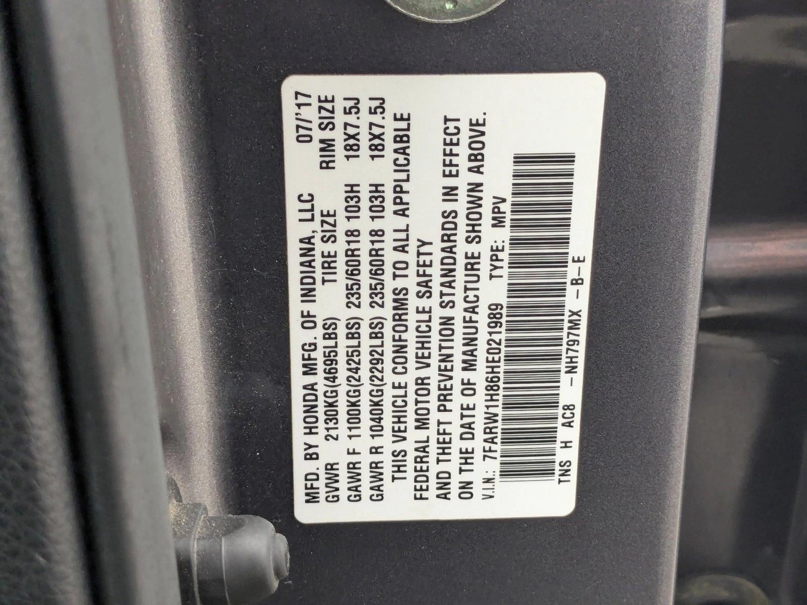 2017 Honda CR-V EX-L 2WD w/Navi