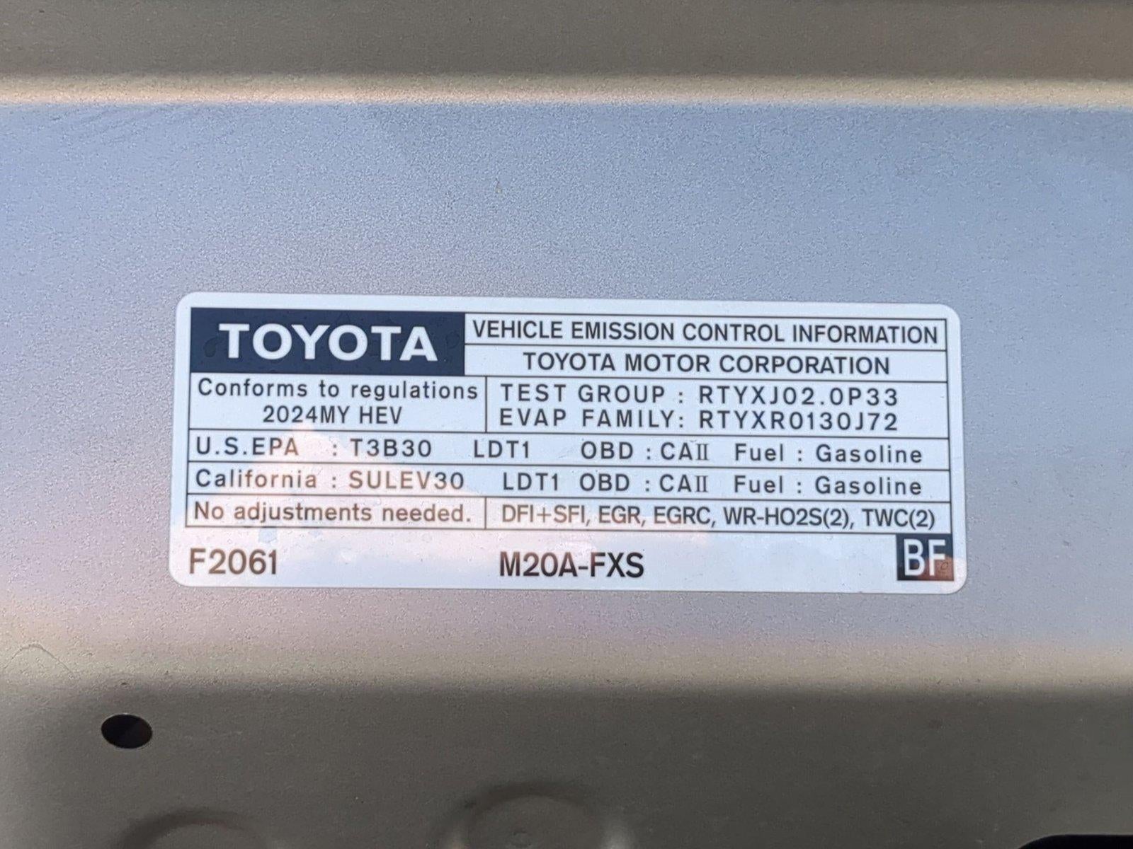 2024 Toyota Corolla Cross Hybrid SE 4WD (Natl)