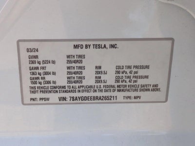 2024 Tesla Model Y Long Range AWD