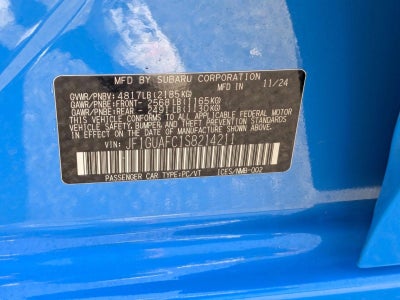 2025 Subaru Impreza Sport AWD