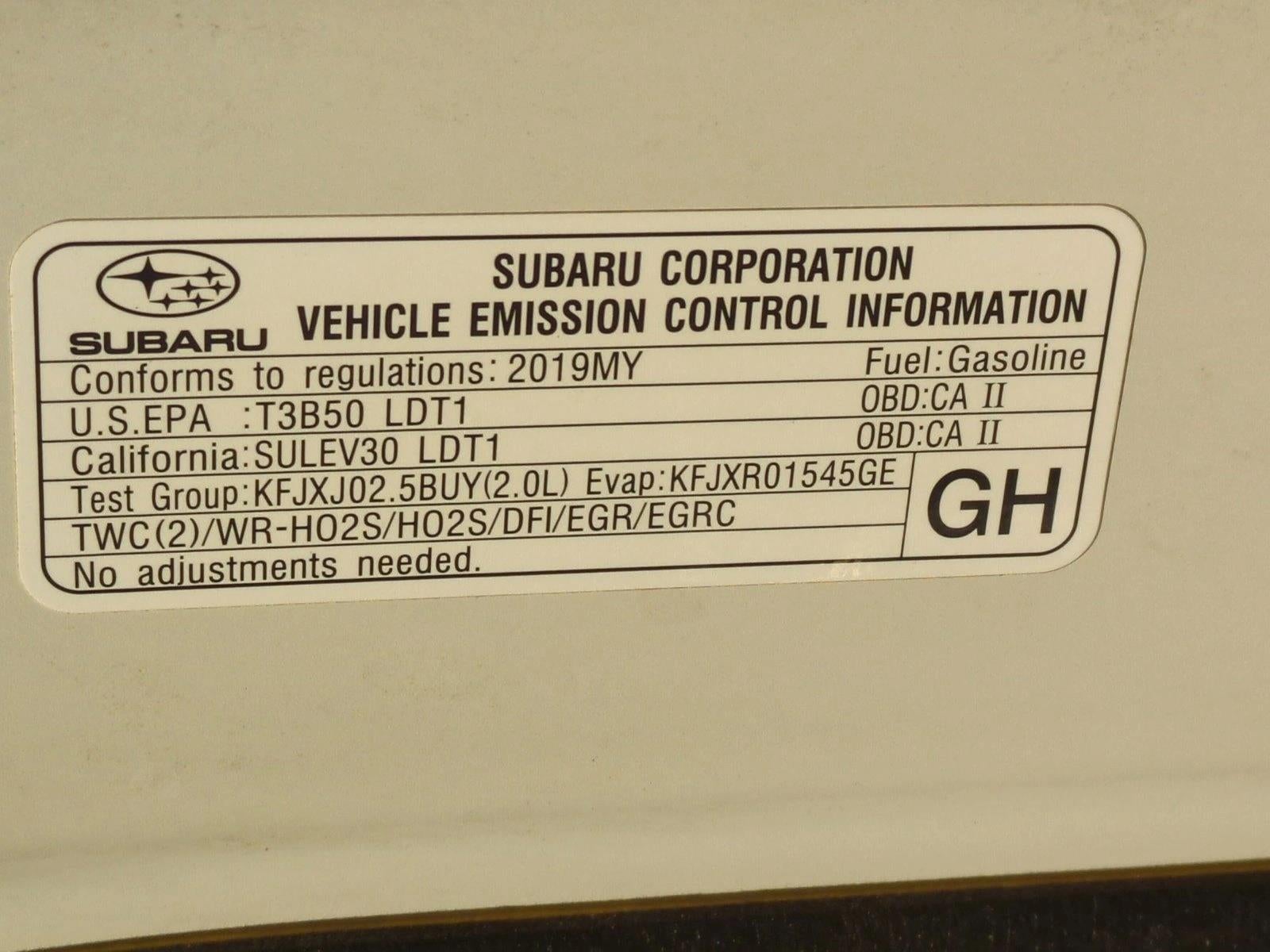 2019 Subaru Crosstrek 2.0i Limited CVT