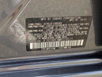 2021 Subaru Crosstrek Sport CVT