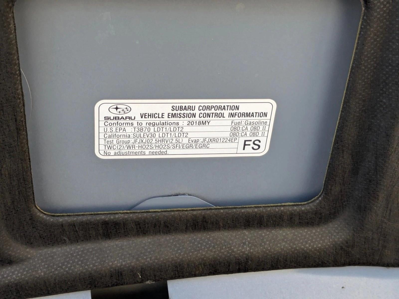 2018 Subaru Forester 2.5i Touring CVT